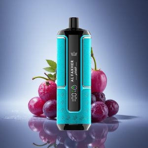 Al Fakher Crown Bar 15K Hypermax גלידת כיסוי שחור עם 6mg ניקוטין ו-600mAh