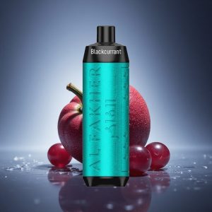 Al Fakher Crown Bar 8000 Crystal גלידת כרמל שחורה עם 5mg ניקוטין ו-600mAh