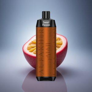 Al Fakher Crown Bar 8000 Crystal תשוקה מתוקה פאסיון פרוט עם סוללת 600mAh וניקוטין 5mg