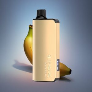 Alibarbar Ingot 9000 Puffs בננה באז 22 מל 2350 מיליאמפר