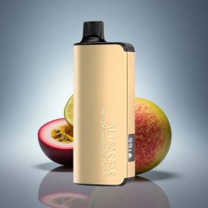 Alibarbar Ingot 9000 Puffs פסיפלורה מנגו ליים עם סוללה 2350mAh וצג LED